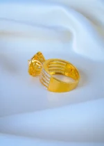 Heart Solitaire 1ct. Band Ring (Yellow Gold) RING01220 - Image 4