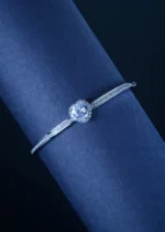 Heart Solitaire Bracelet (Silver) BRA000669 - Image 4