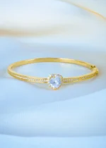 Heart Solitaire Bracelet (Yellow Gold) BRA000651 - Image 4