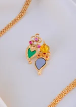 Heritage Bloom Necklace (Antique Gold) NEC002013 - Image 3
