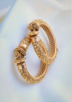 Hot Selling Carving Gold Bangles (Antique Gold) BAN001033 - Image 3