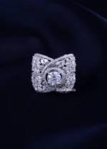 Icy Marquise Bow Ring (Silver) RING02211