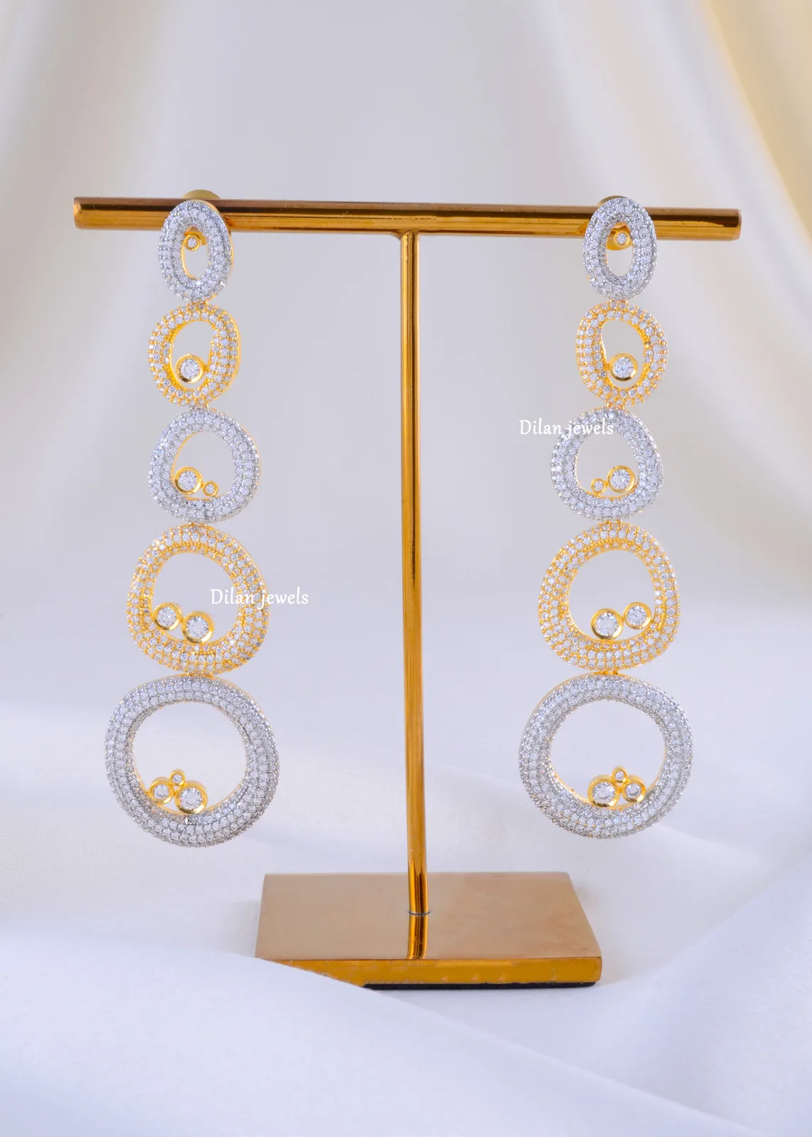 Infinity-Ring-Glam-Drops-Yellow-Gold-EAR002193a Infinity Ring Glam Drops (Yellow Gold) EAR002193 - Image 1