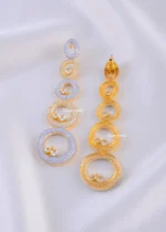 Infinity Ring Glam Drops (Yellow Gold) EAR002193 - Image 3
