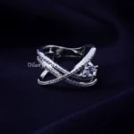 Infinity Spark Criss-Cross Ring (Silver) RING02414