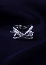Infinity Spark Criss-Cross Ring (Silver) RING02414