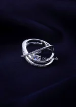 Infinity Spark Criss-Cross Ring (Silver) RING02414 - Image 2