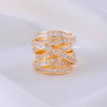 Infinity Sparkle Band Ring (Yellow Gold) RING02262