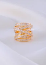 Infinity Sparkle Band Ring (Yellow Gold) RING02262