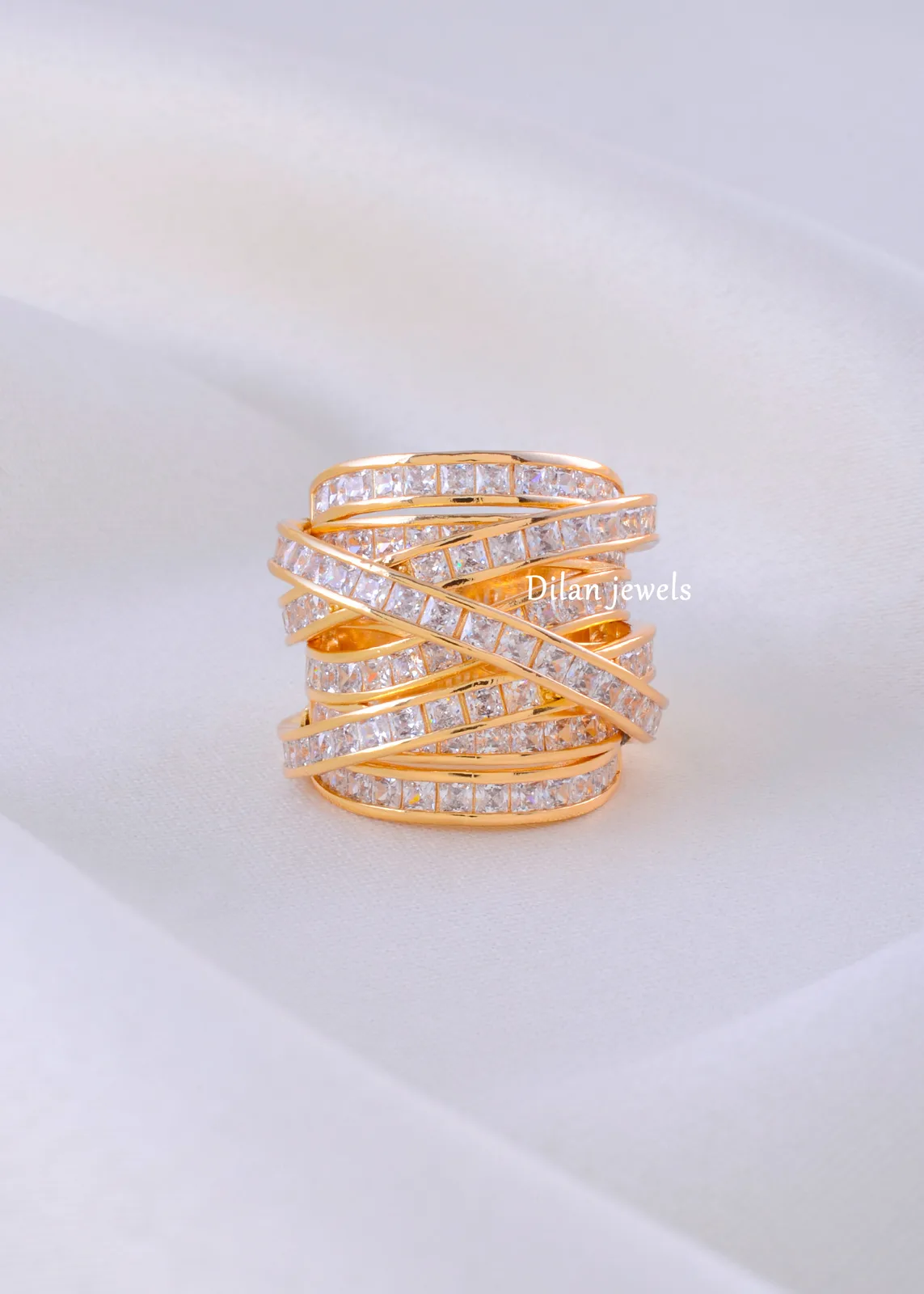 Infinity-Sparkle-Band-Ring-Yellow-Gold-RING02262a Infinity Sparkle Band Ring (Yellow Gold) RING02262 - Image 1