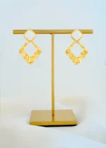 Ivory Aurora Loops (Yellow Gold) EAR001814