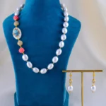 Ivory Pearl Luxe Beaded Set (Yellow Gold) NEC002061