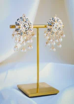Jadau Blue Saphire Earrings (Yellow Gold) EAR000959 - Image 2