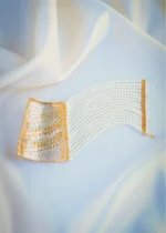 Jadau Firoza Paatla Bracelet (Yellow Gold) BRA001041 - Image 4