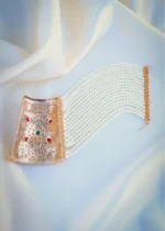Jadau Multicolor Paatla Bracelet (Yellow Gold) BRA001040 - Image 4