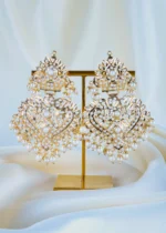 Jadau Paan Pearl Earrings (Yellow Gold)  EAR001325