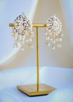 Jadau Pearl Earrings (Yellow Gold) EAR000957 - Image 2