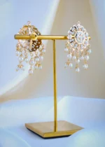 Jadau Pearl Earrings (Yellow Gold) EAR000957 - Image 3