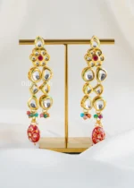 Jashn Multicolor Necklace Set (Yellow Gold) NEC002686 - Image 3
