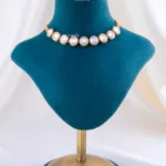 Kundan Aura Collar Necklace Set (Yellow Gold) NEC002404