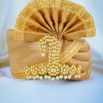 Kundan Pearl Long Sehra Kalgi for Men (Yellow Gold) KALGI1123