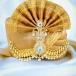 Kundan Pearl Sehra Kalgi for Men (Yellow Gold) KALGI1119