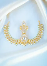 Kundan Pearl Sehra Kalgi for Men (Yellow Gold) KALGI1119 - Image 2