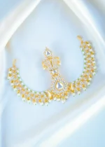Kundan Pearl Sehra Kalgi for Men (Yellow Gold) KALGI1119 - Image 3