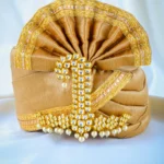 Kundan Pearl Sehra Kalgi for Men (Yellow Gold) KALGI1122