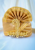 Kundan Pearl Sehra Kalgi for Men (Yellow Gold) KALGI1122