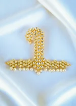 Kundan Pearl Sehra Kalgi for Men (Yellow Gold) KALGI1122 - Image 2