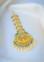 Kundan Polki Chand Mang Tika (Yellow Gold) ACC001011 - Image 4