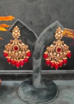 Kundan Polki & Diamond Victorian Mayur Choker Set (Victorian Finish)- NEC02032308 - Image 2