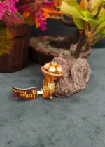 Kundan Polki Round Ring (Adjustable) RIN000040