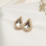 Kundan Statement Stud (Yellow Gold) EAR000538