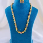 Lakshmi Kanthi German Silver Set (Yellow Gold) NEC002311