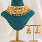 Lakshmi Royale Temple necklace set (Antique Gold) NEC002616