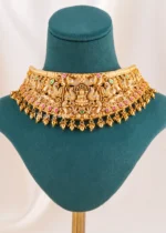 Lakshmi Royale Temple necklace set (Antique Gold) NEC002616 - Image 2