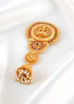 Lakshmi Temple Juda Pin (Yellow Gold) ACC002512 - Image 3