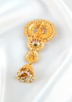 Lakshmi Temple Juda Pin (Yellow Gold) ACC002512 - Image 4