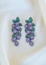 Lavender Berry Earrings (Antique Silver) EAR001478