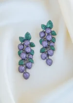 Lavender Berry Earrings (Antique Silver) EAR001478 - Image 2