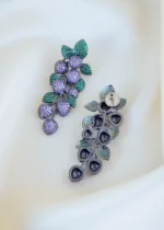 Lavender Berry Earrings (Antique Silver) EAR001478 - Image 3