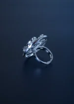 Layered Cocktail Ring (Silver) RING01207 - Image 3