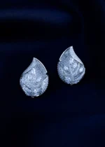 Leaf Luxe Earrings (Silver) EAR001772 - Image 2