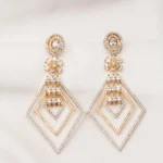 Light Weight Danglers (Yellow Gold) EAR000702