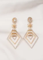 Light Weight Danglers (Yellow Gold) EAR000702