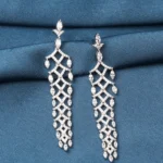 Light Weight Party Earrings (Silver) EAR000746