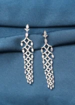 Light Weight Party Earrings (Silver) EAR000746