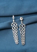 Light Weight Party Earrings (Silver) EAR000746 - Image 3
